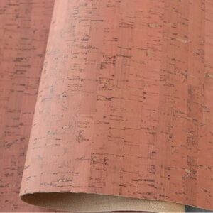 Sallie Tomato cork fabric || coral